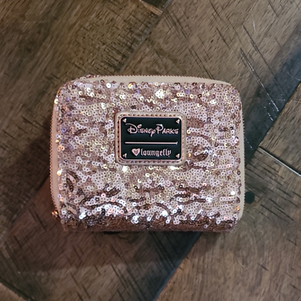 Loungefly Disney Parks Sequin Wallet - Sparkling Gold